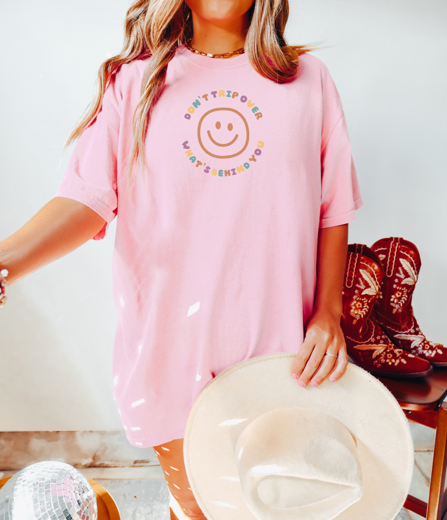 Don't Trip Over What's Behind You Tee