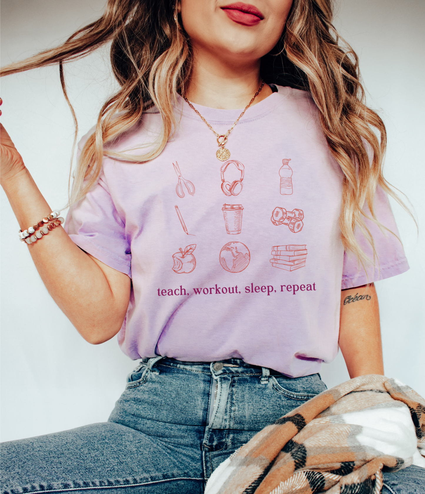 Teach, Workout, Sleep, Repeat Tee