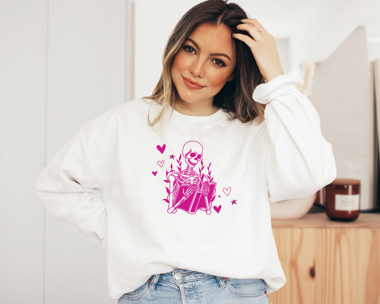 Skeleton Reader Sweatshirt