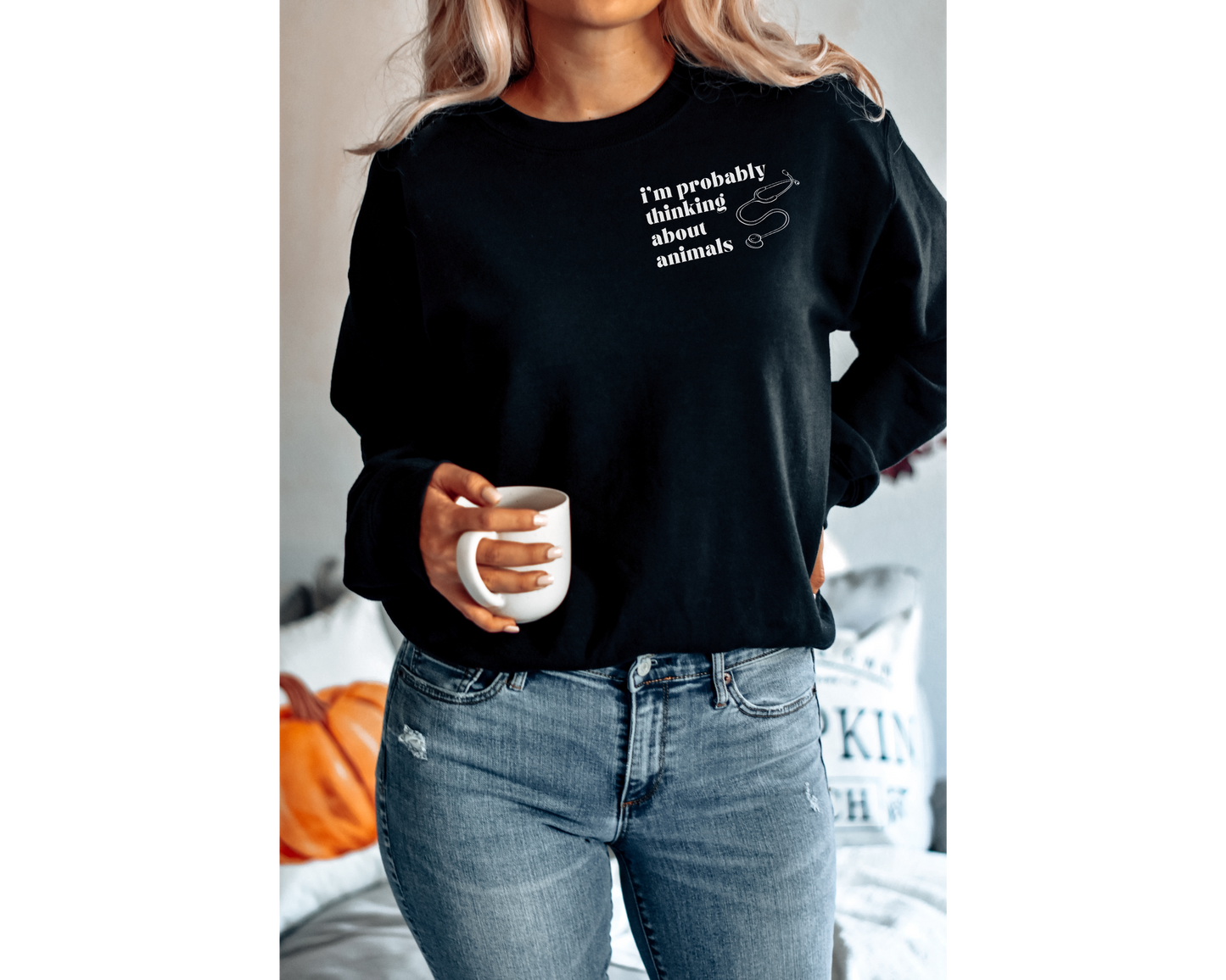 Probably Thinking About Animals Sweatshirt