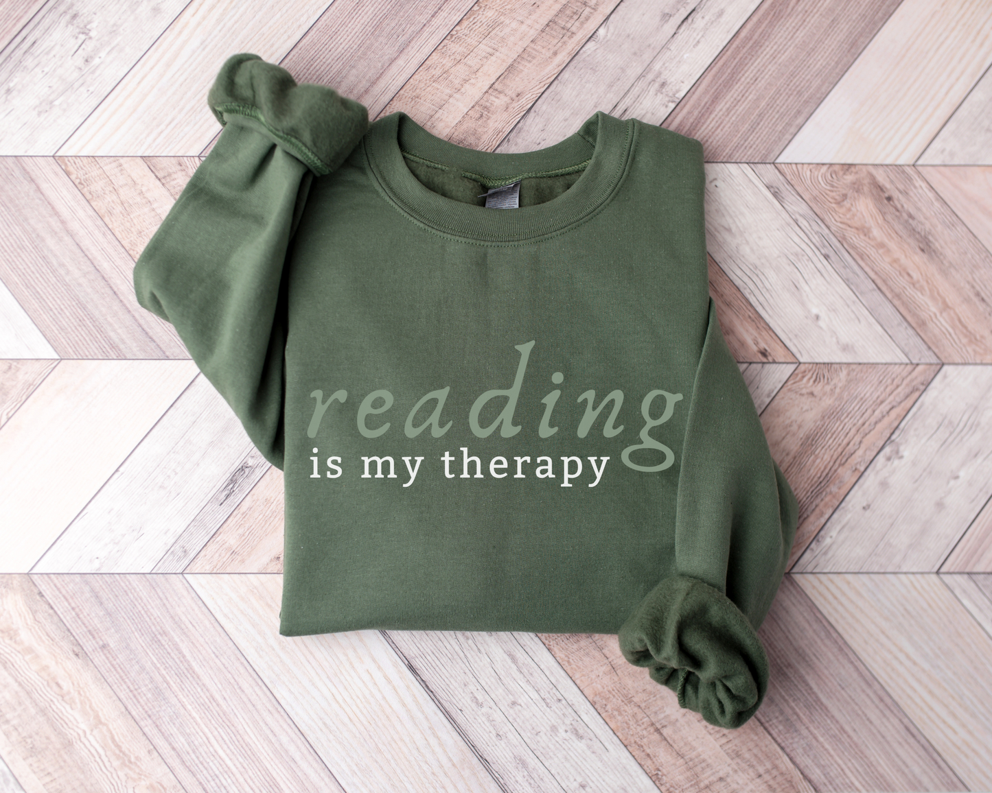 Reading Is My Therapy Sweatshirt