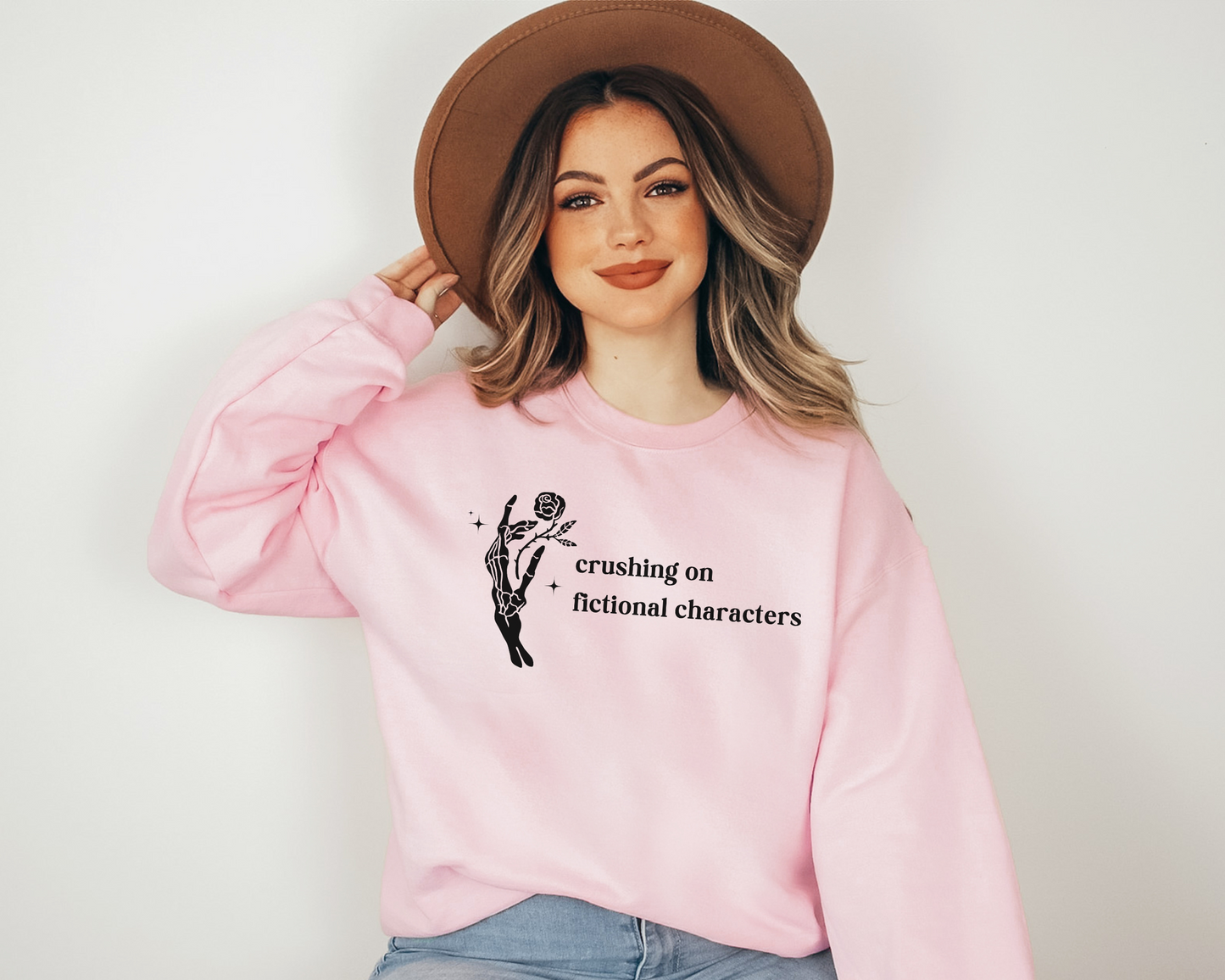 Crushing on Fictional Characters Sweatshirt