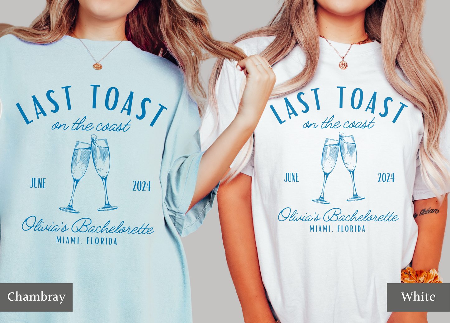 Last Toast on the Coast Bachelorette Shirt