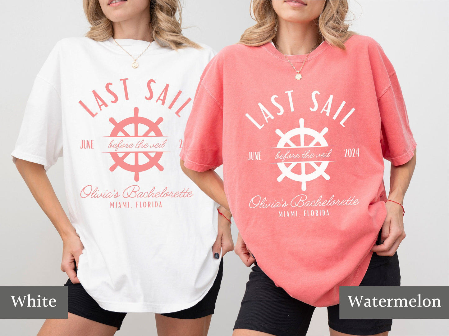 Nautical Bachelorette Party Shirts, Last Sail Before the Veil, Custom Bachelorette Tees, Comfort Colors Bachelorette Tshirts, Cruise Shirts
