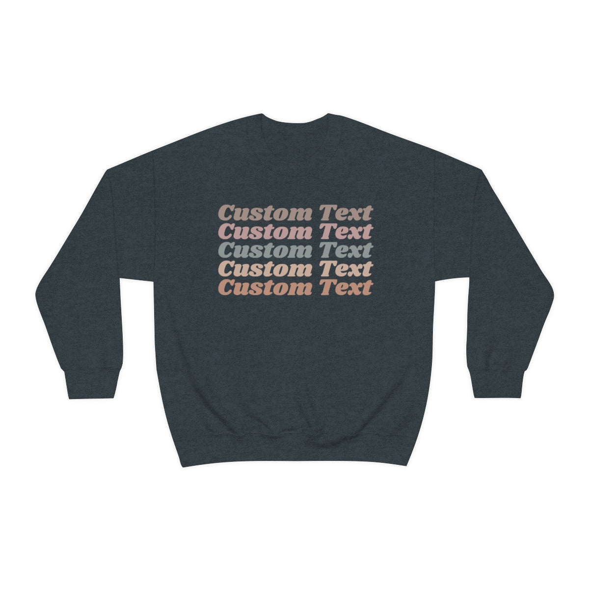Light Retro Custom Text Sweatshirt