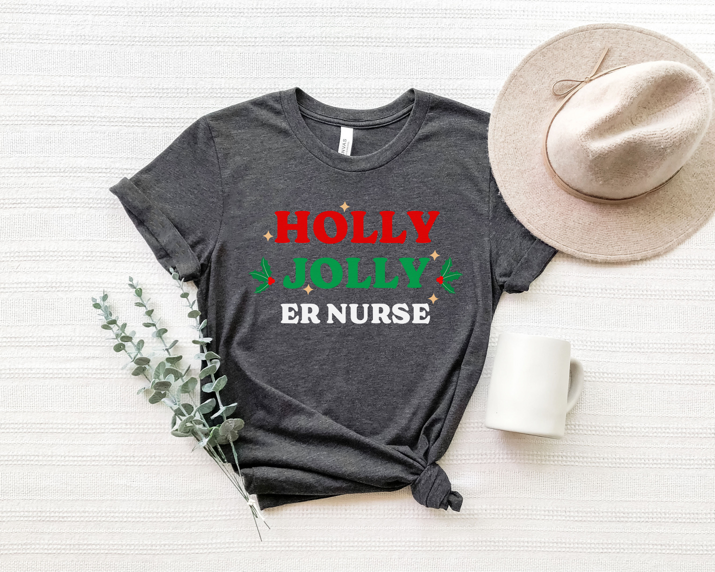 Holly Jolly ER Nurse Tee