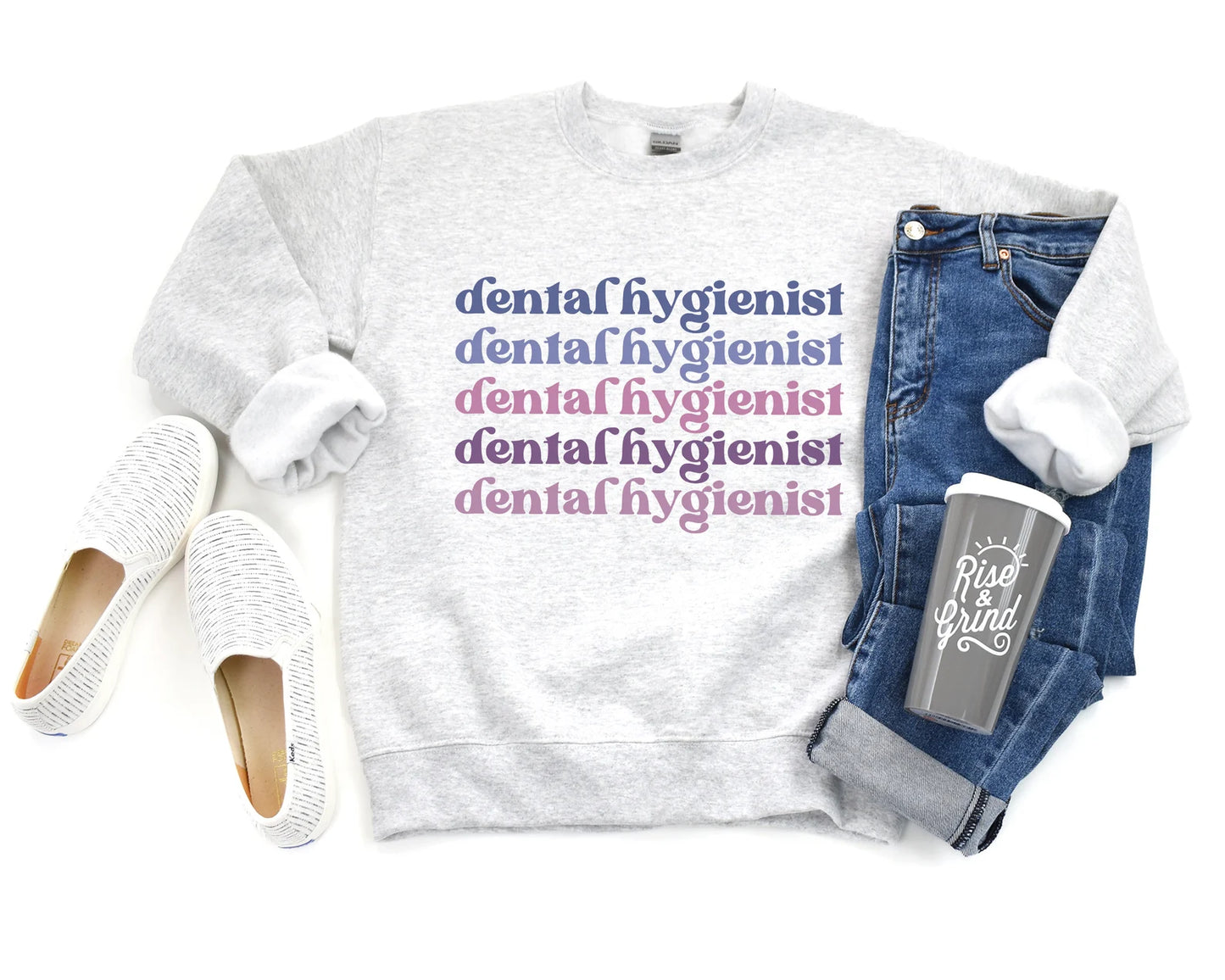 Purple Dental Hygienist Sweatshirt