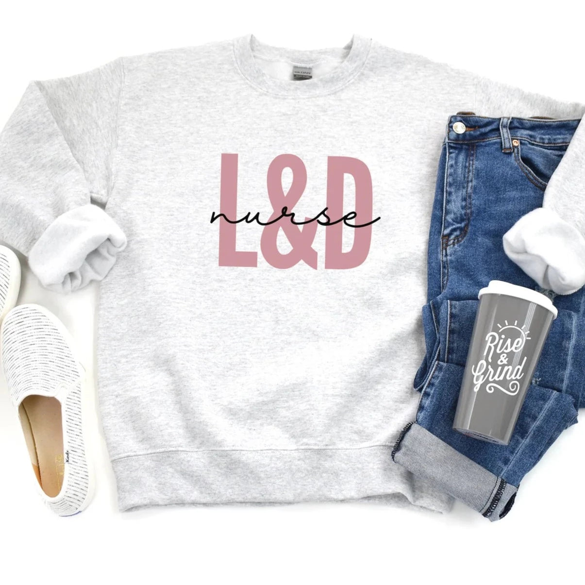 Pink L&D Nurse Sweatshirt