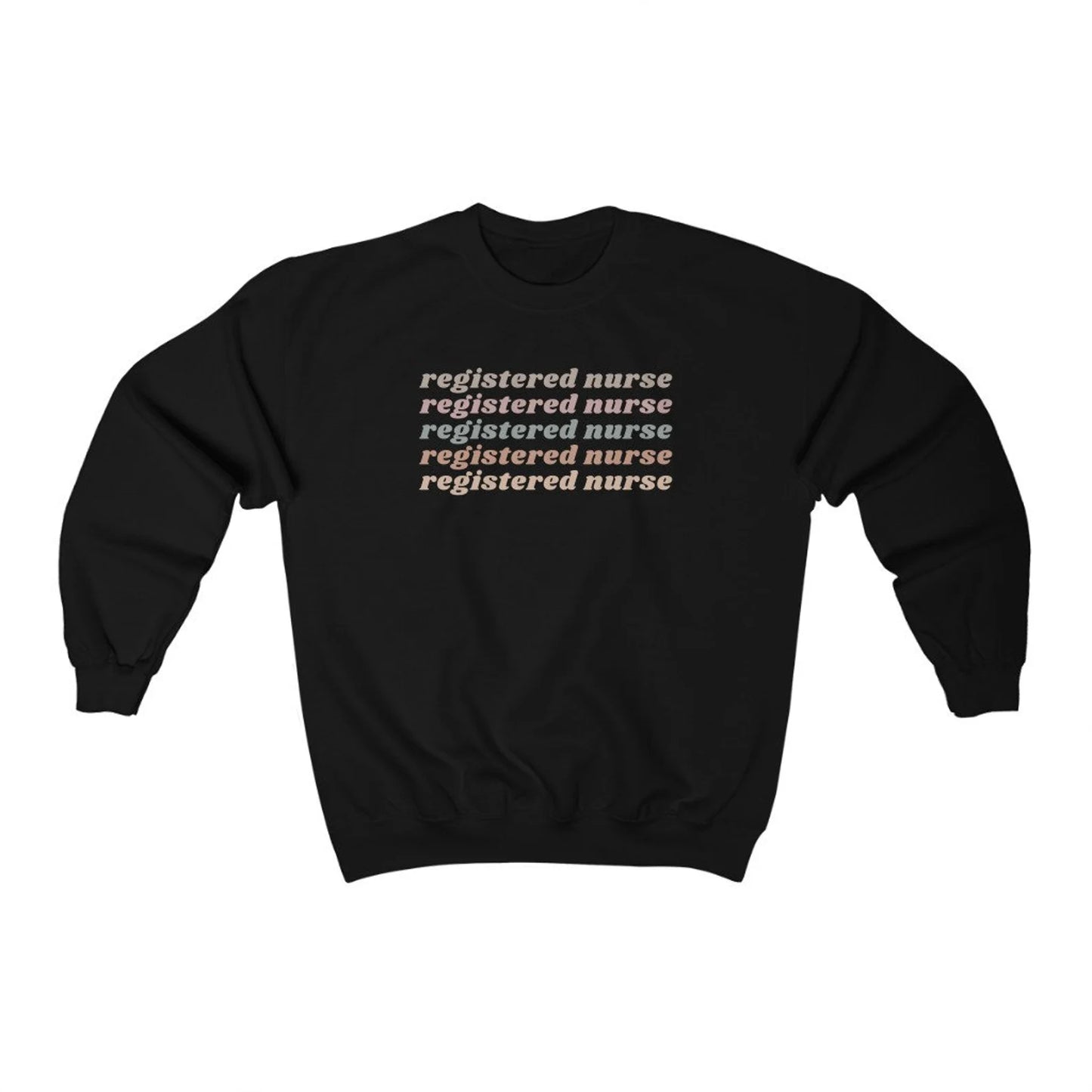 Light Retro Registered Nurse Sweatshirt