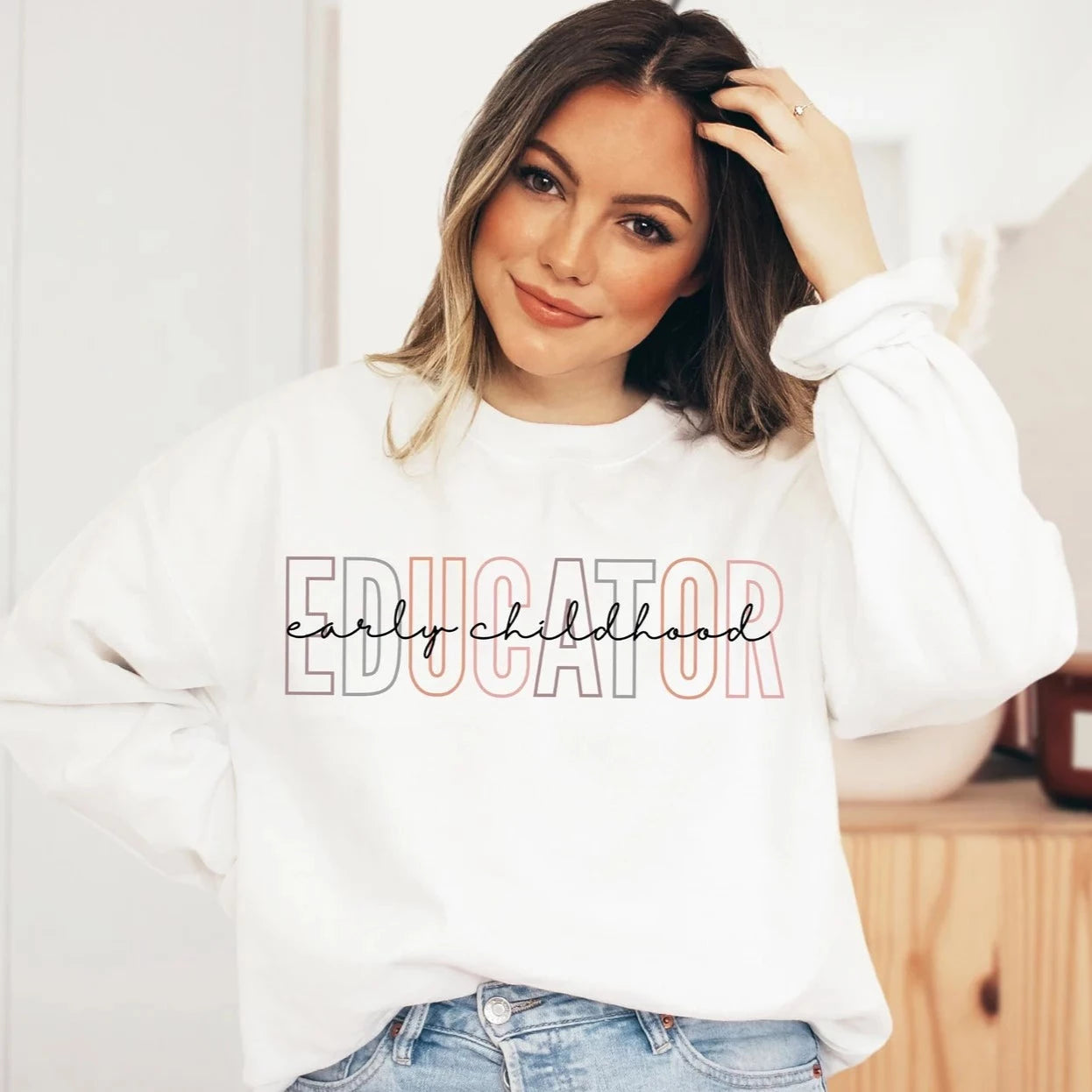 Colorful Early Childhood Educator Sweatshirt