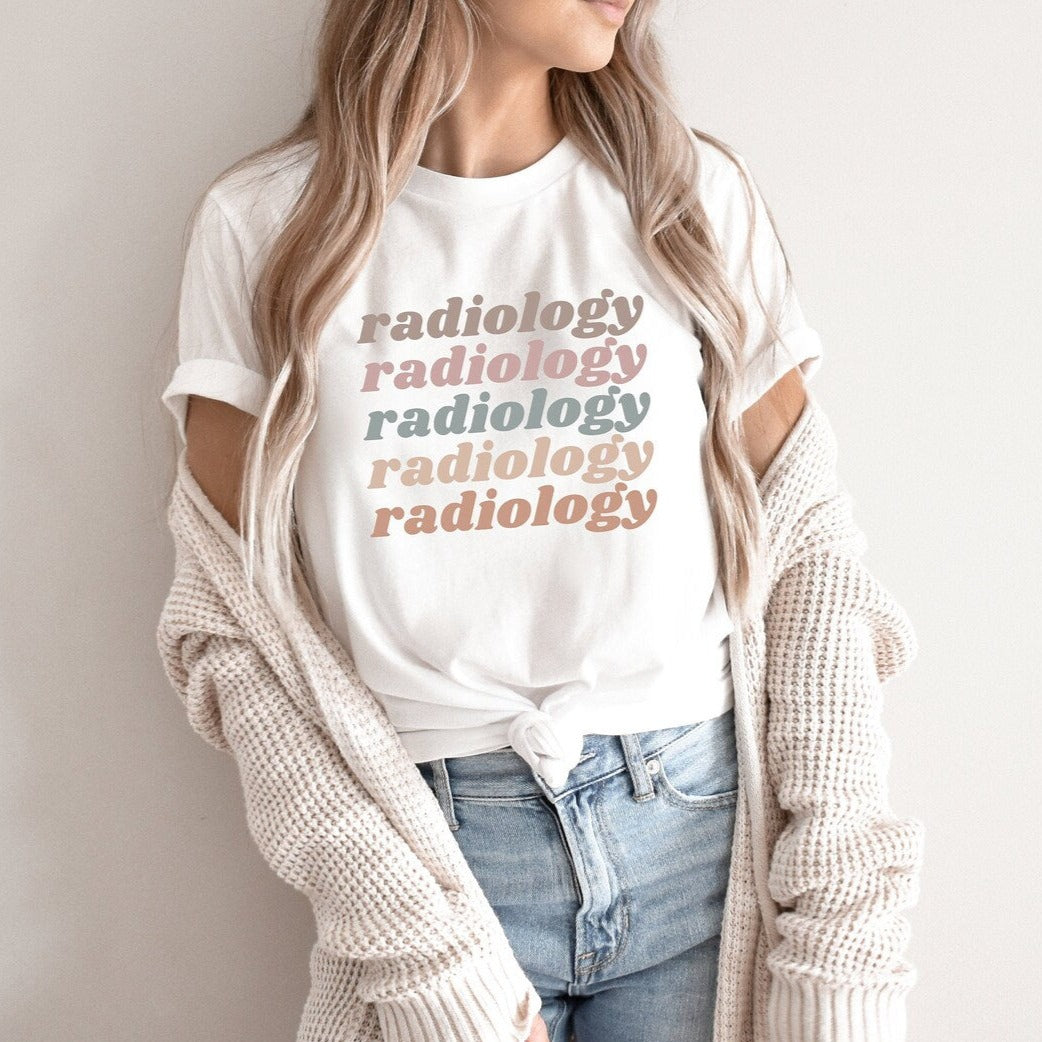 Light Retro Radiology Tee