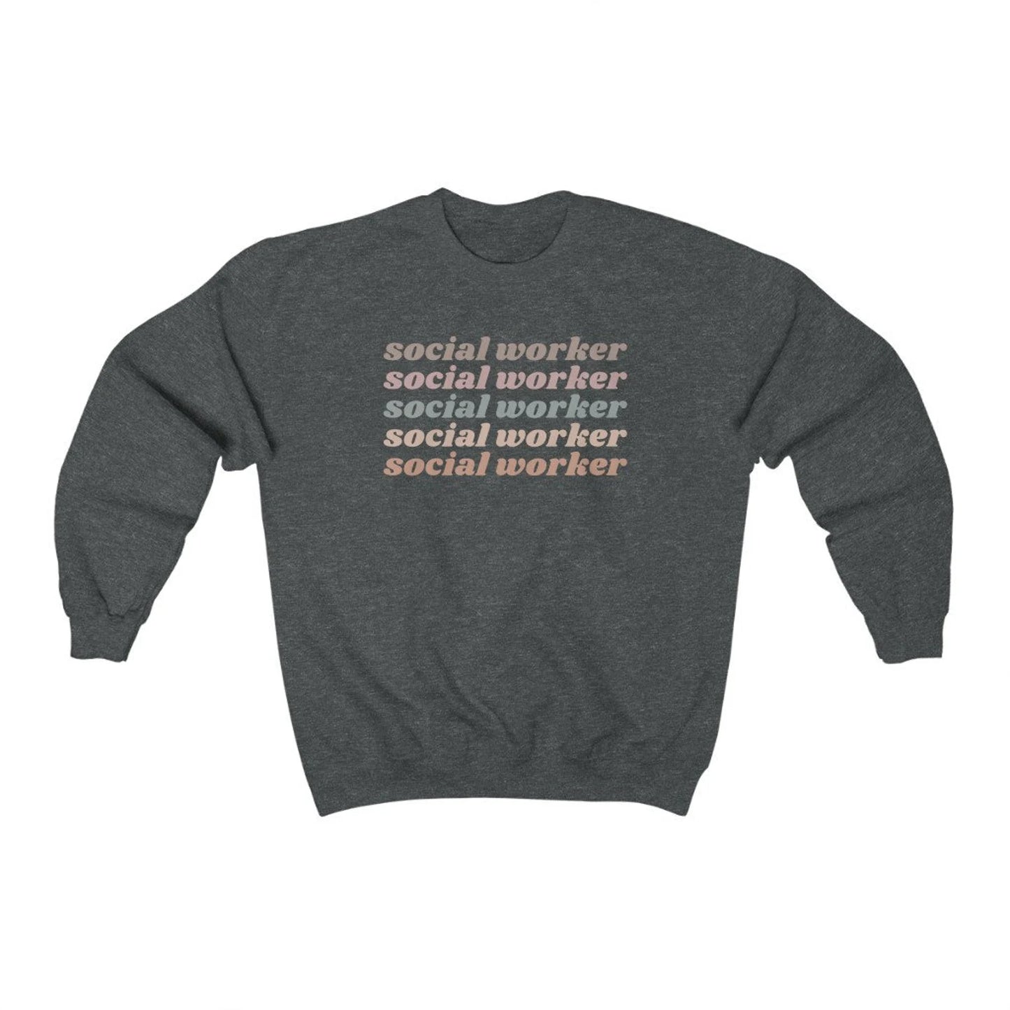 Light Retro Social Worker Sweatshirt