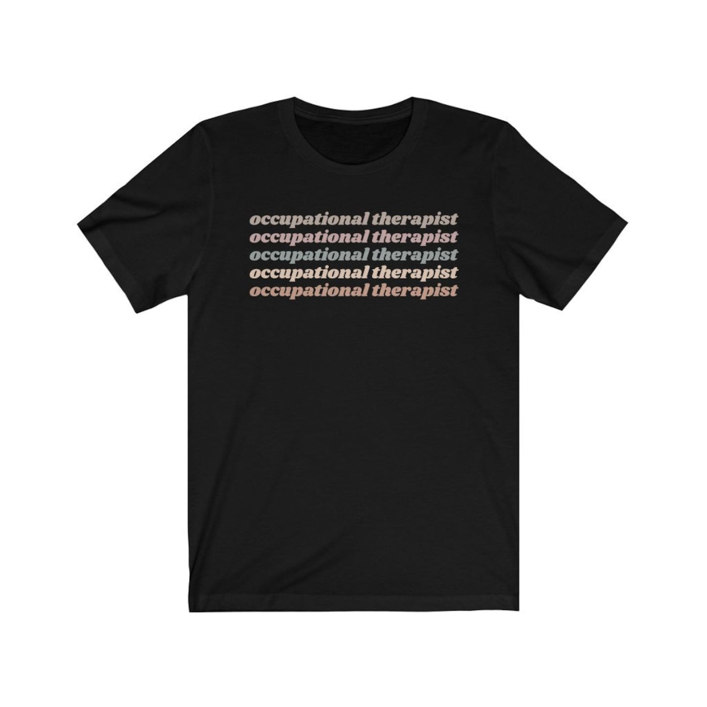 Light Retro Occupational Therapist Tee