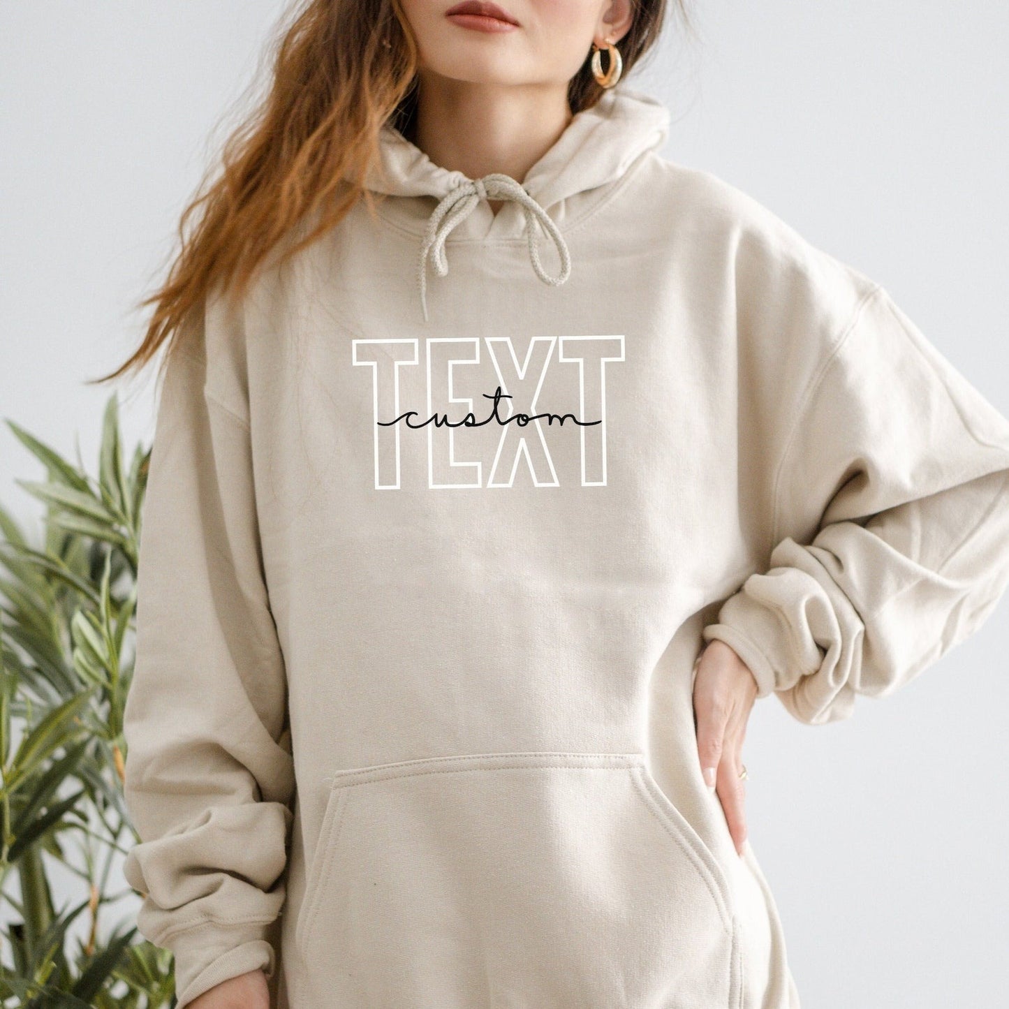 Classic Custom Text Hoodie