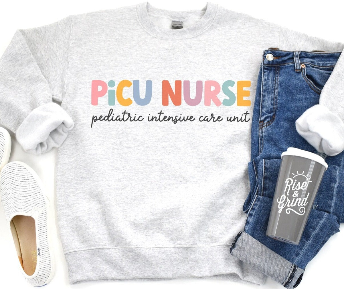 Playful PICU Nurse Sweatshirt