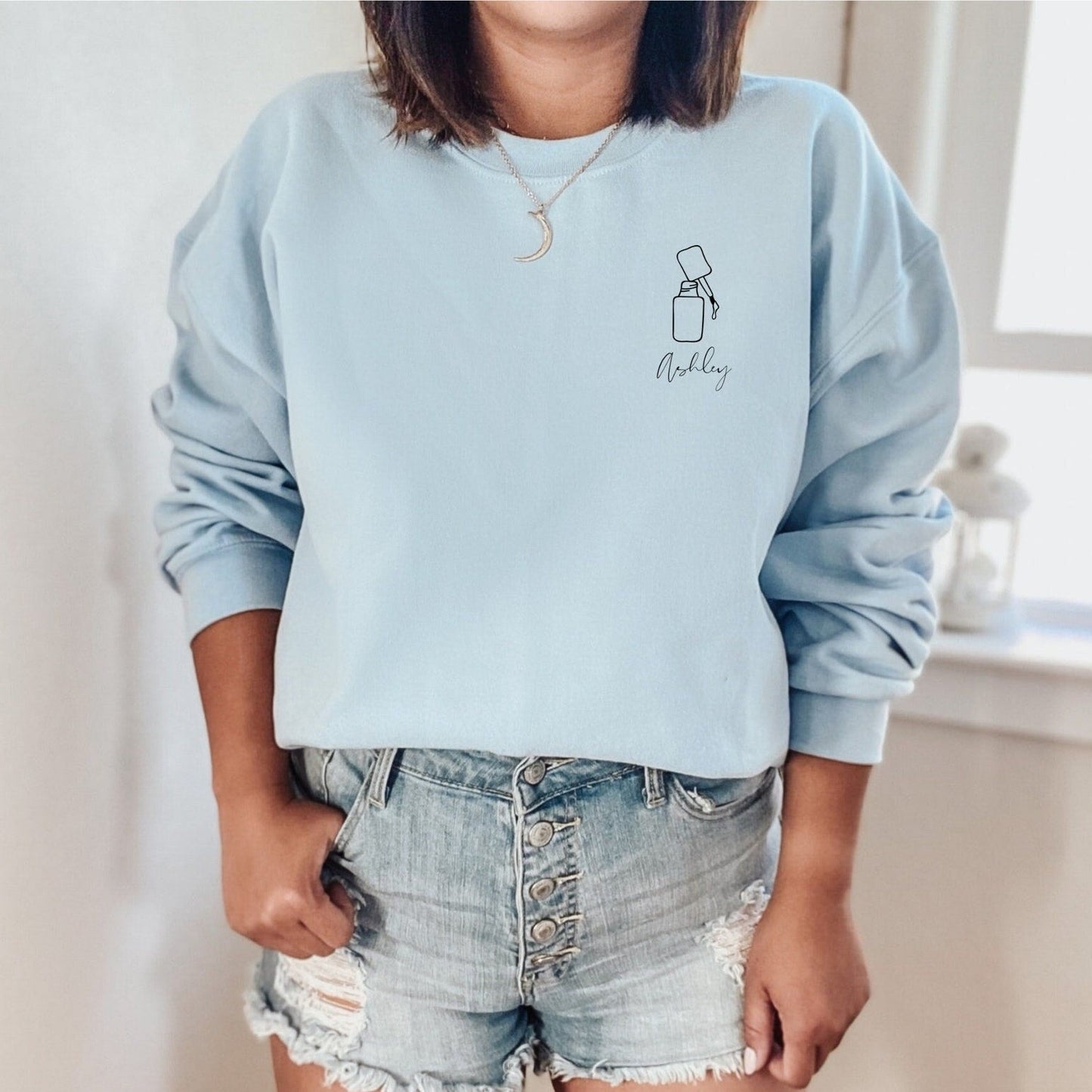 Custom Name Nail Tech Sweatshirt