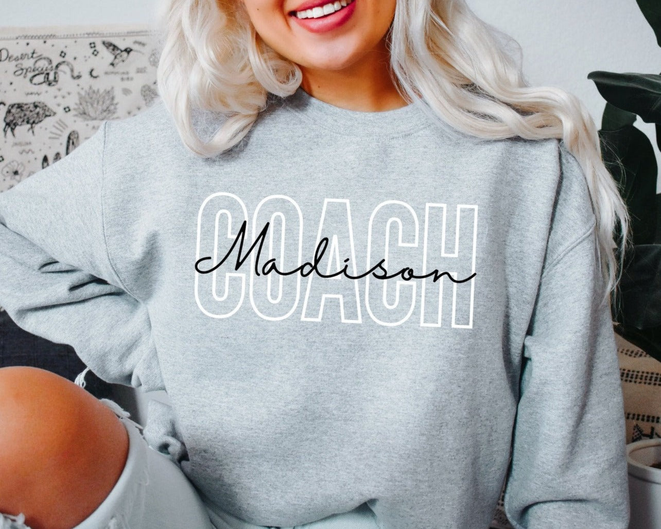 Custom Name Coach Sweatshirt