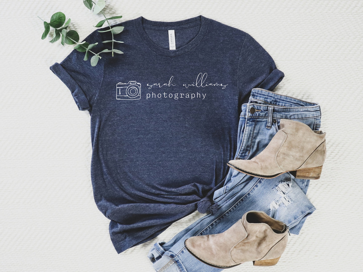 Camera Icon Custom Photography Tee (right alignment)