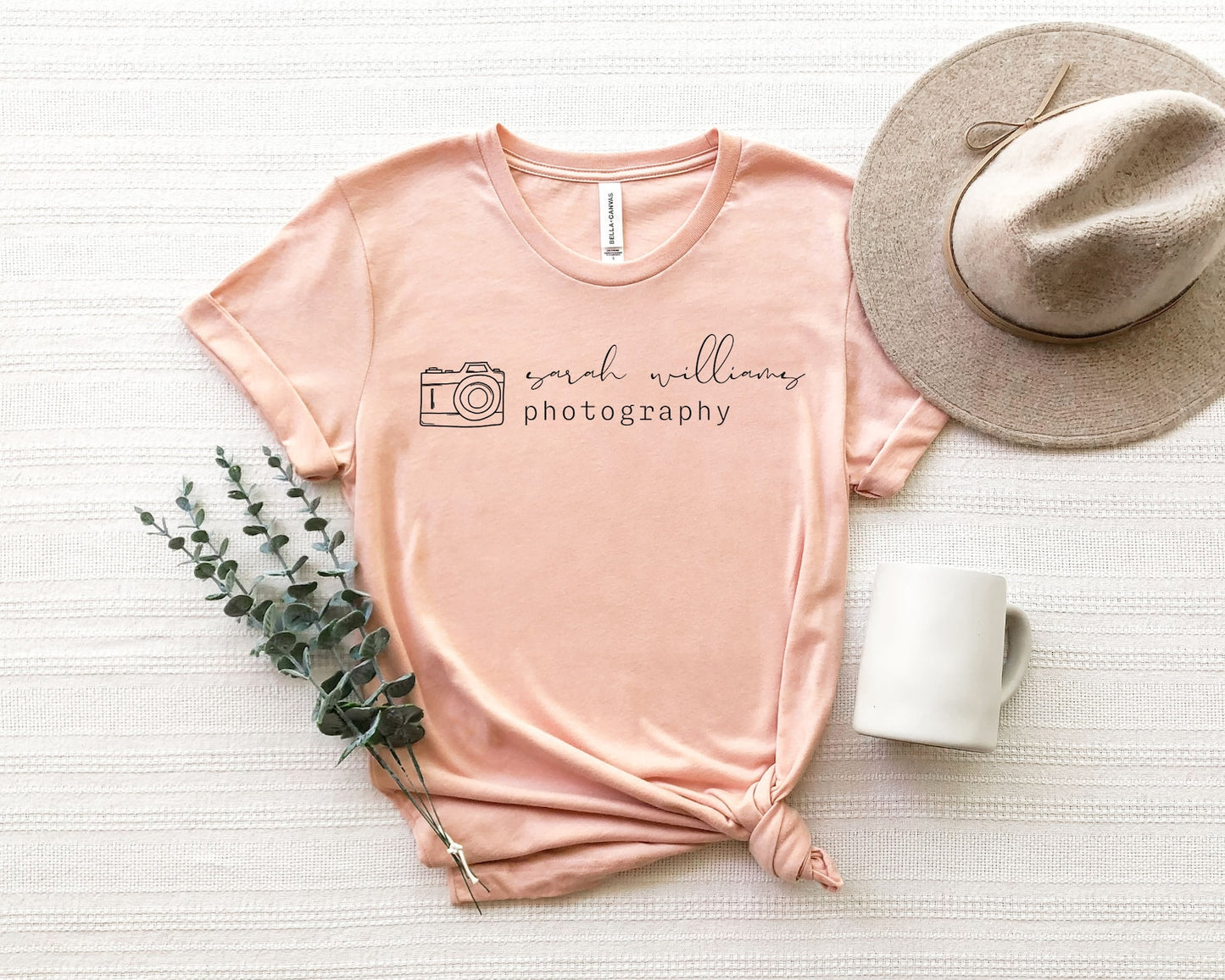 Camera Icon Custom Photography Tee (right alignment)