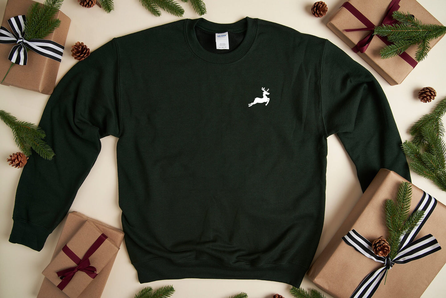 Reindeer Sweatshirt, Christmas Sweater, Ugly Christmas Jumper, Unisex Crewneck, Christmas Party Shirt, Family Christmas Sweaters