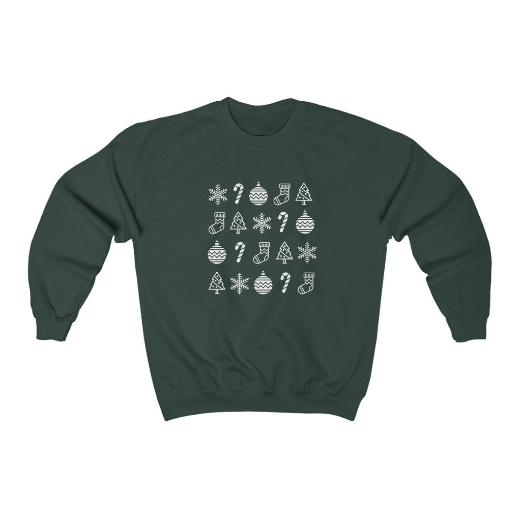 Cute Christmas Sweatshirt, Funny Christmas Sweater, Ugly Christmas Jumper for Women, Unisex Crewneck, Xmas Gift, Party Clothing