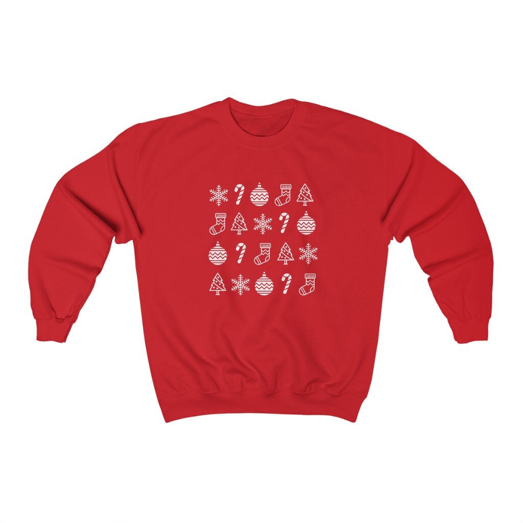 Cute Christmas Sweatshirt, Funny Christmas Sweater, Ugly Christmas Jumper for Women, Unisex Crewneck, Xmas Gift, Party Clothing