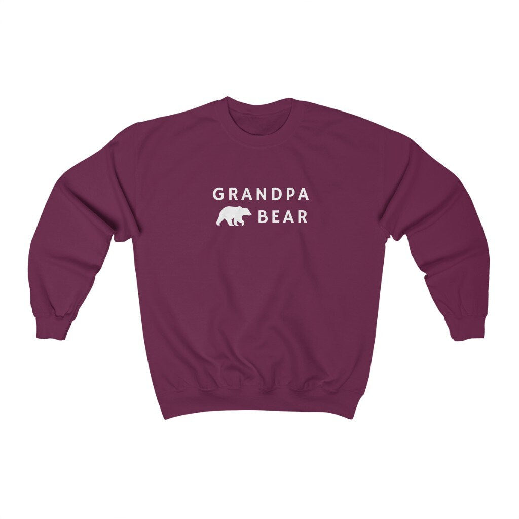 Grandpa Bear Sweatshirt, Gift for Grandfather, Gift for Dad, Grandpa Pullover, Papa Crewneck Sweater