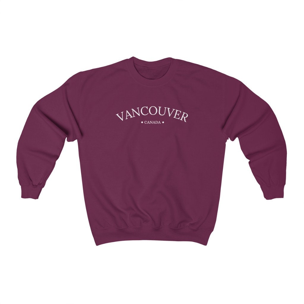Vancouver Sweater, Canada Sweatshirt, British Columbia Shirt, Unisex Pullover, Canadian Long Sleeve