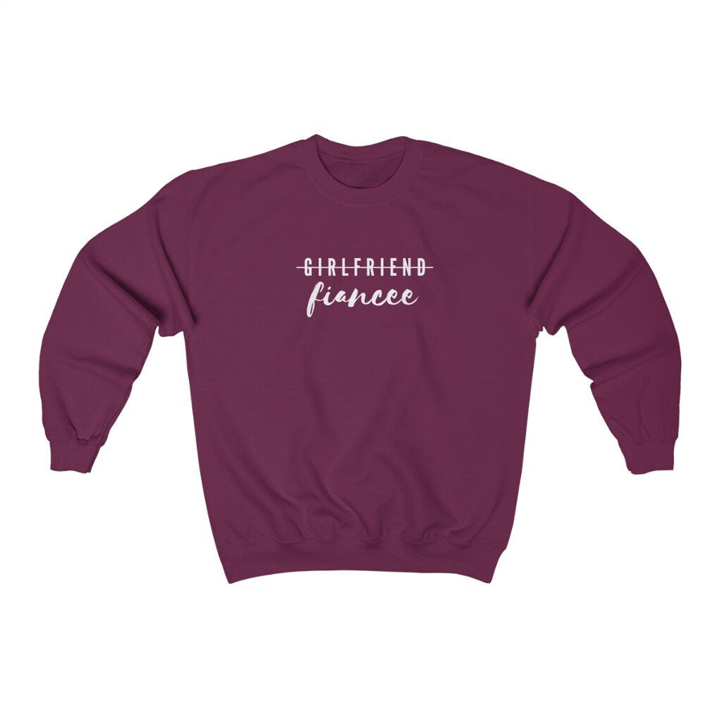 Engagement Gift, Present for Fiancee, Engaged Couple, Funny Fiancee Sweatshirt, Unisex Crewneck Sweater