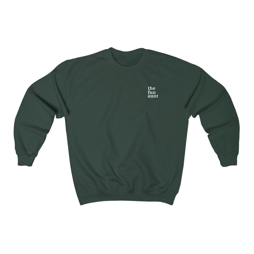 The Fun Aunt Sweatshirt, Unisex Crewneck, Womens Sweaters, Gifts for Aunt, Auntie Gift, Cozy Shirt, New Aunt Pullover