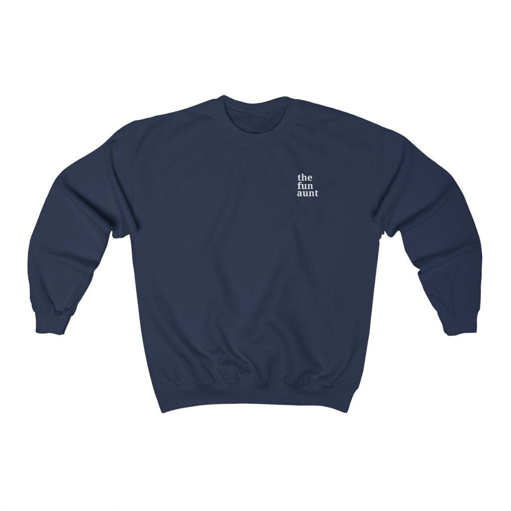 The Fun Aunt Sweatshirt, Unisex Crewneck, Womens Sweaters, Gifts for Aunt, Auntie Gift, Cozy Shirt, New Aunt Pullover