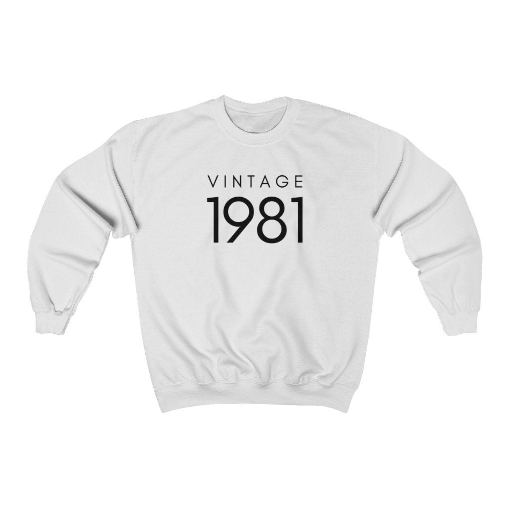 40th Birthday Sweater, Vintage 1981 Shirt, Forty AF Shirt, Hello Forty Sweatshirt, Funny 40th Birthday Gift, Unisex Crewneck, Gift for Him