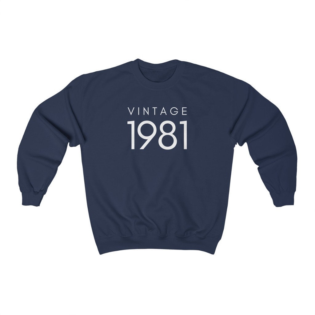 40th Birthday Sweater, Vintage 1981 Shirt, Forty AF Shirt, Hello Forty Sweatshirt, Funny 40th Birthday Gift, Unisex Crewneck, Gift for Him