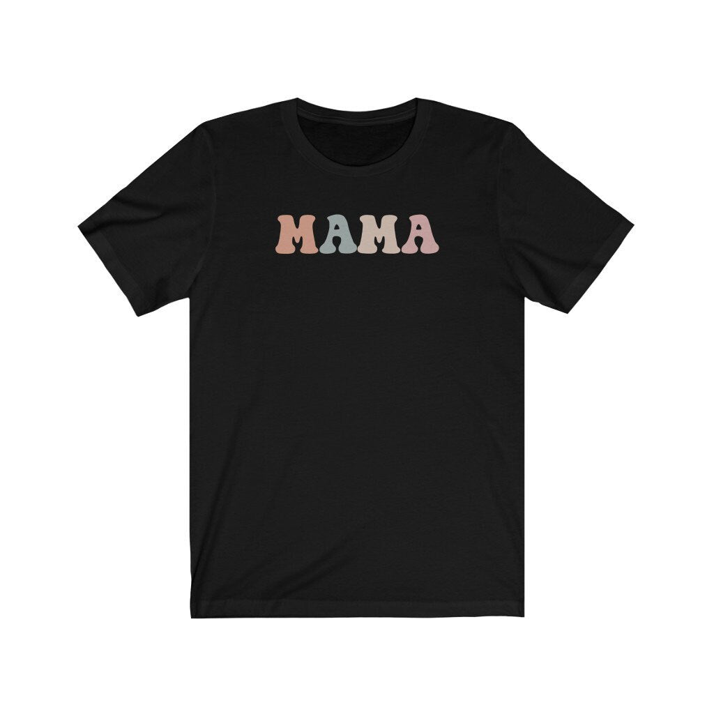 Retro Mama Shirt, Mama Tee, Tshirt for Mum, Cute Clothing, Boho Gift, New Mom Present
