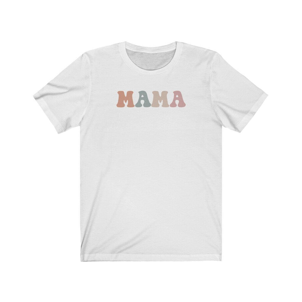 Retro Mama Shirt, Mama Tee, Tshirt for Mum, Cute Clothing, Boho Gift, New Mom Present