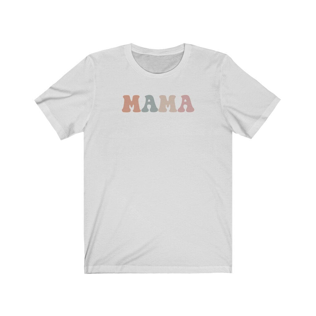Retro Mama Shirt, Mama Tee, Tshirt for Mum, Cute Clothing, Boho Gift, New Mom Present