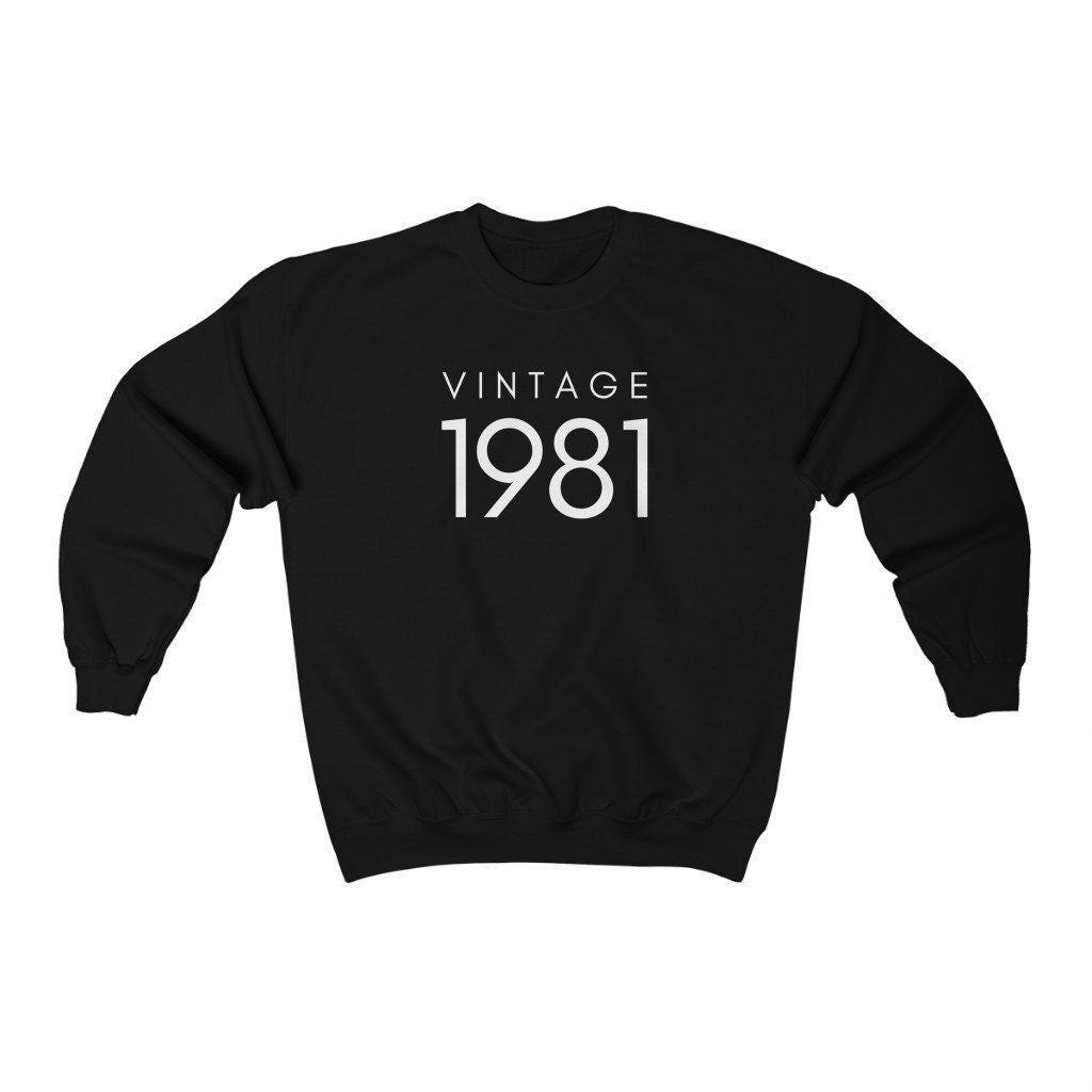 40th Birthday Sweater, Vintage 1981 Shirt, Forty AF Shirt, Hello Forty Sweatshirt, Funny 40th Birthday Gift, Unisex Crewneck, Gift for Him