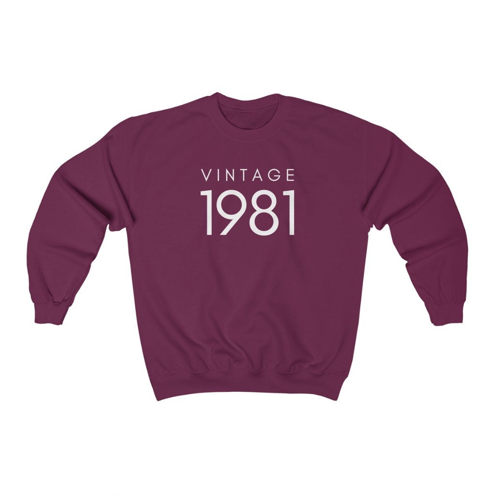 40th Birthday Sweater, Vintage 1981 Shirt, Forty AF Shirt, Hello Forty Sweatshirt, Funny 40th Birthday Gift, Unisex Crewneck, Gift for Him