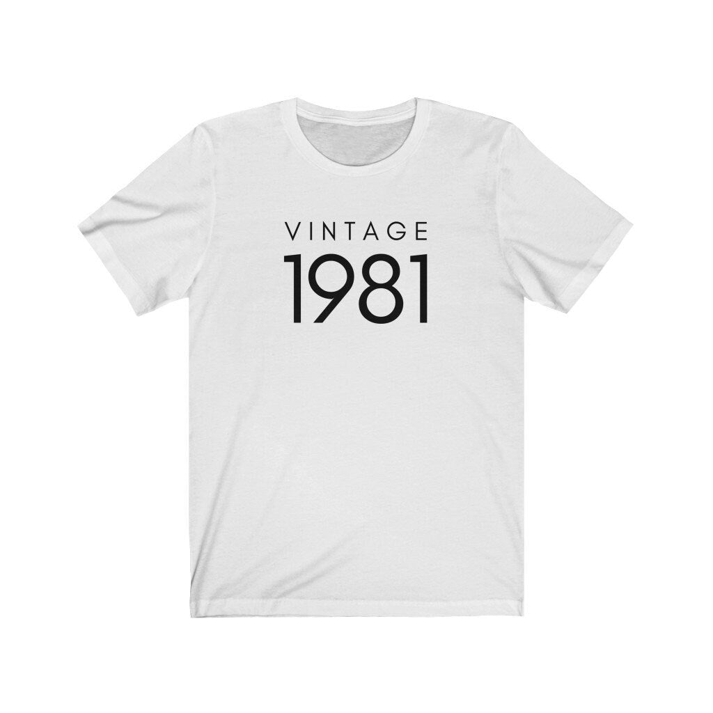 Vintage 1981 Shirt, Funny 40th Birthday Shirt, 40th Birthday Gift, 1981 Tee, Shirt for Birthday Party, Gift for 40th Birthday, Unisex Tshirt