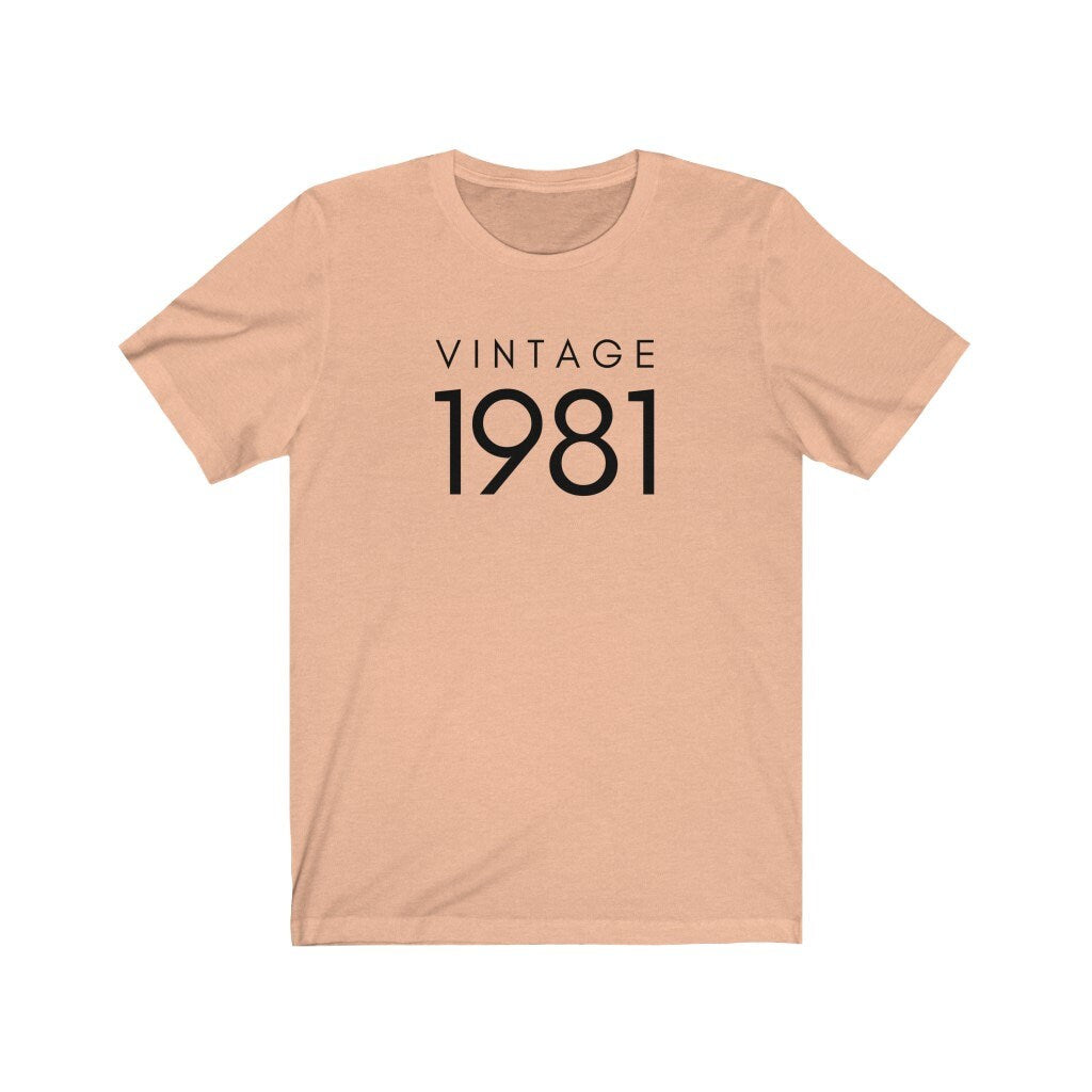 Vintage 1981 Shirt, Funny 40th Birthday Shirt, 40th Birthday Gift, 1981 Tee, Shirt for Birthday Party, Gift for 40th Birthday, Unisex Tshirt