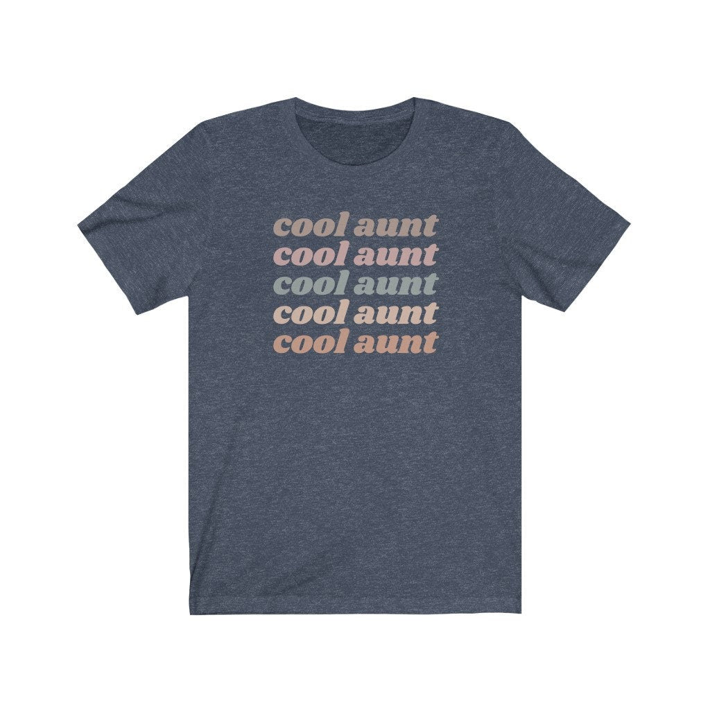 Cool Aunt Shirt, Auntie Shirts, Retro Vintage Tshirt, Cute New Aunt Tee, Gift for Sister, Pregnancy Announcement