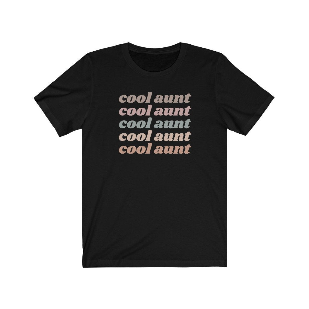 Cool Aunt Shirt, Auntie Shirts, Retro Vintage Tshirt, Cute New Aunt Tee, Gift for Sister, Pregnancy Announcement