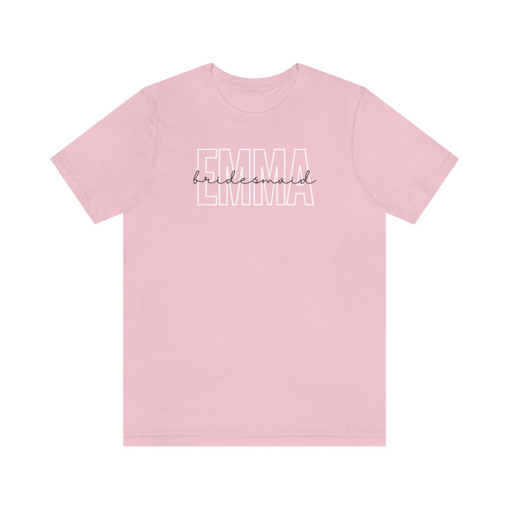 Personalized Bridesmaid Shirt, Bachelorette T-Shirts, Custom Maid of Honor Gift, Bridal Party Proposal, Wedding Day Tees, Bridal Shower