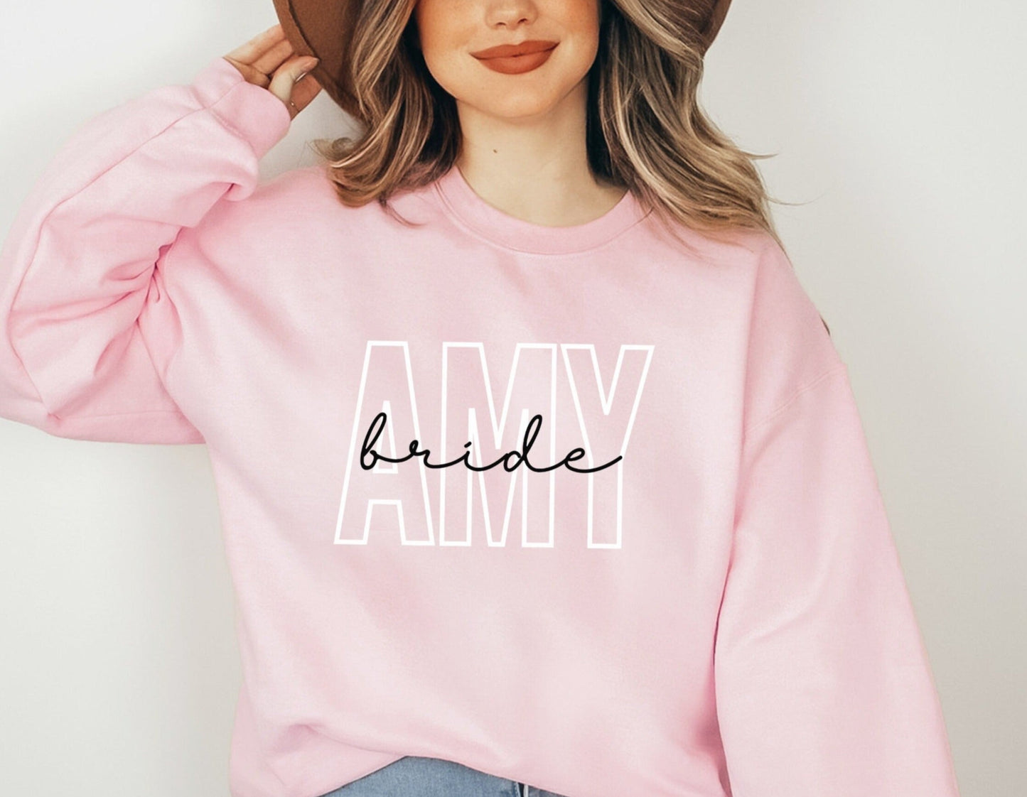 Custom Bride Sweatshirt, Personalized Bride Gift, Bachelorette Party Shirts, Newly Engaged Gifts, Future Mrs Sweater, Getting Ready Crewneck
