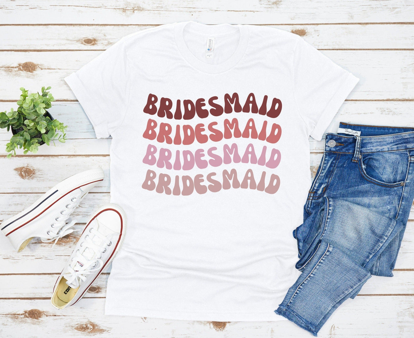 Bridesmaid Shirts, Bridal Party Tees, Bridesmaid Proposal, Gifts for Bridesmaids, Bachelorette Party, Wedding Day Getting Ready T-Shirts