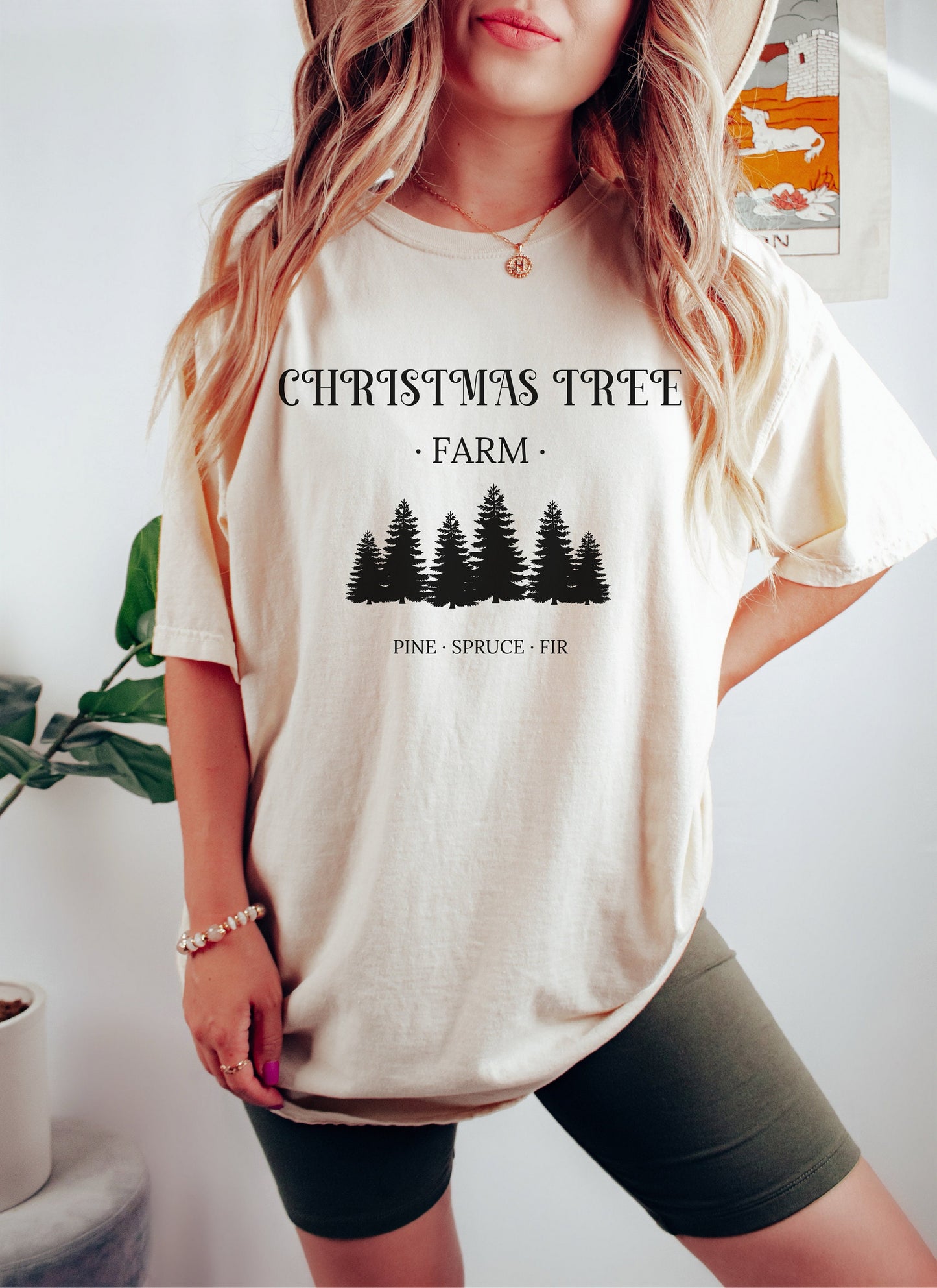 Christmas Shirt Comfort Colors®, Christmas Tree Farm Tee, Vintage Christmas Party Tshirt, Secret Santa Gift, Holiday Pajamas, Cute Pines