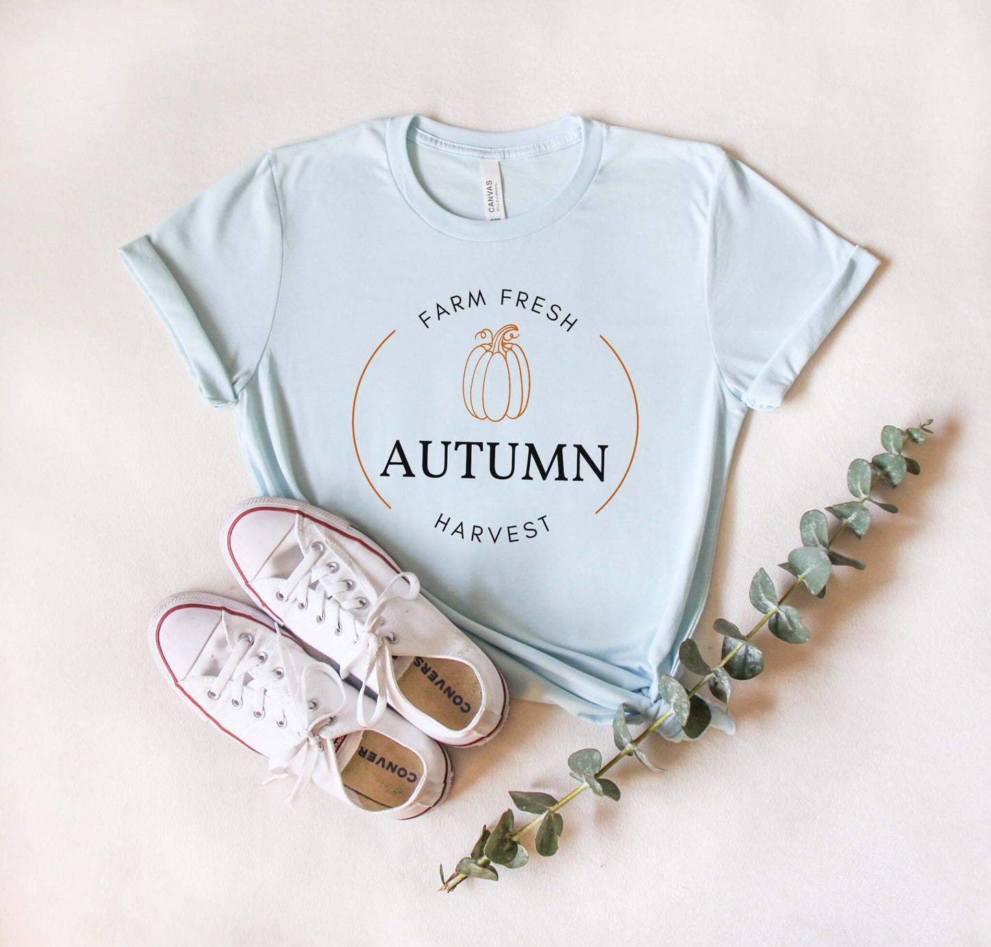 Farm Fresh Autumn Harvest Shirt, Cute Pumpkin Tee, Aesthetic Fall Tshirt, Fall Vibes, Thanksgiving Gift, Pumpkin Picking Shirt, Halloween