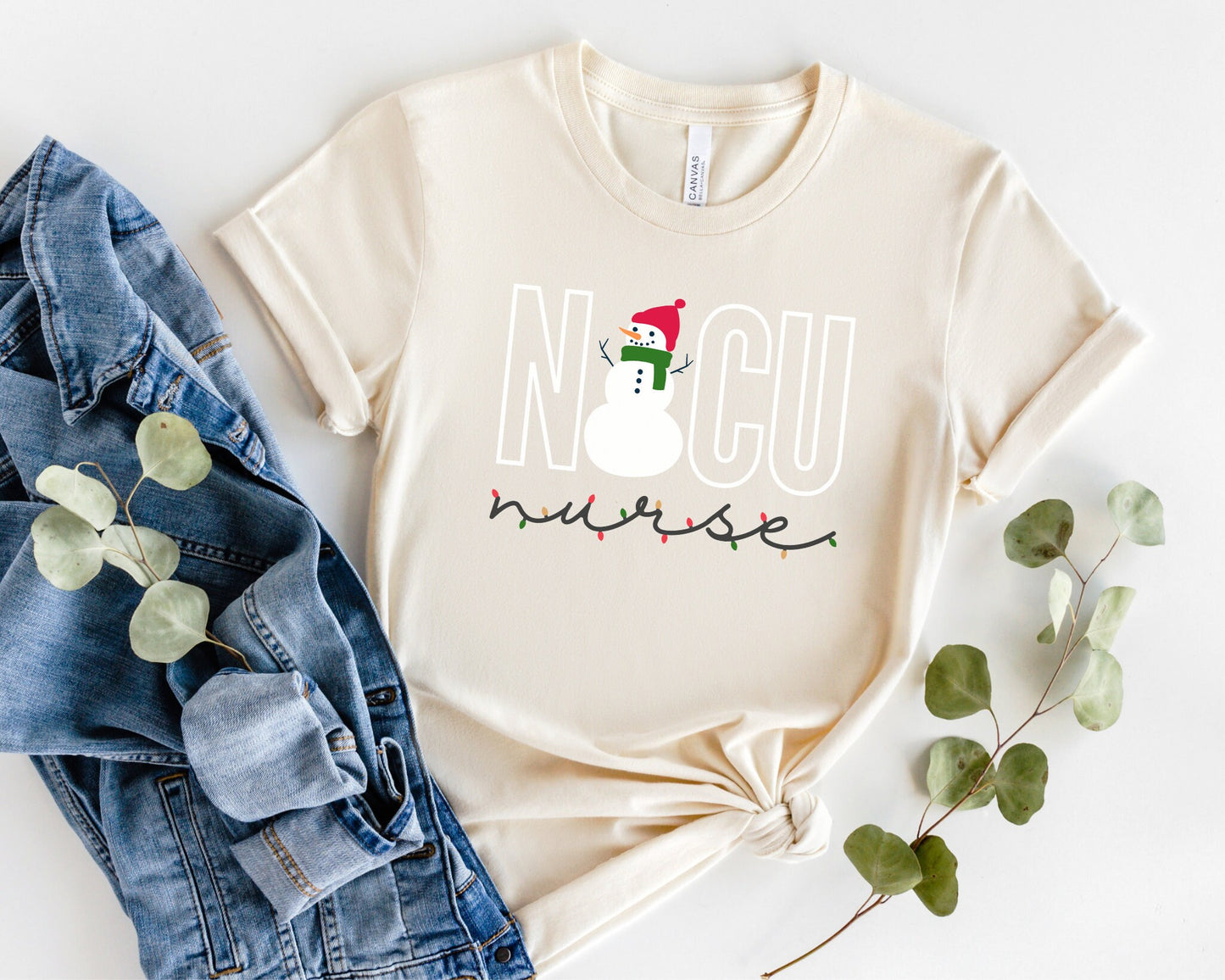 NICU Christmas Shirt, Neonatal Intensive Care Unit Nurse Tee, Neonatal ICU Nurse Shirt, Xmas Gift for NICU Nurse, Hospital Party Tshirt