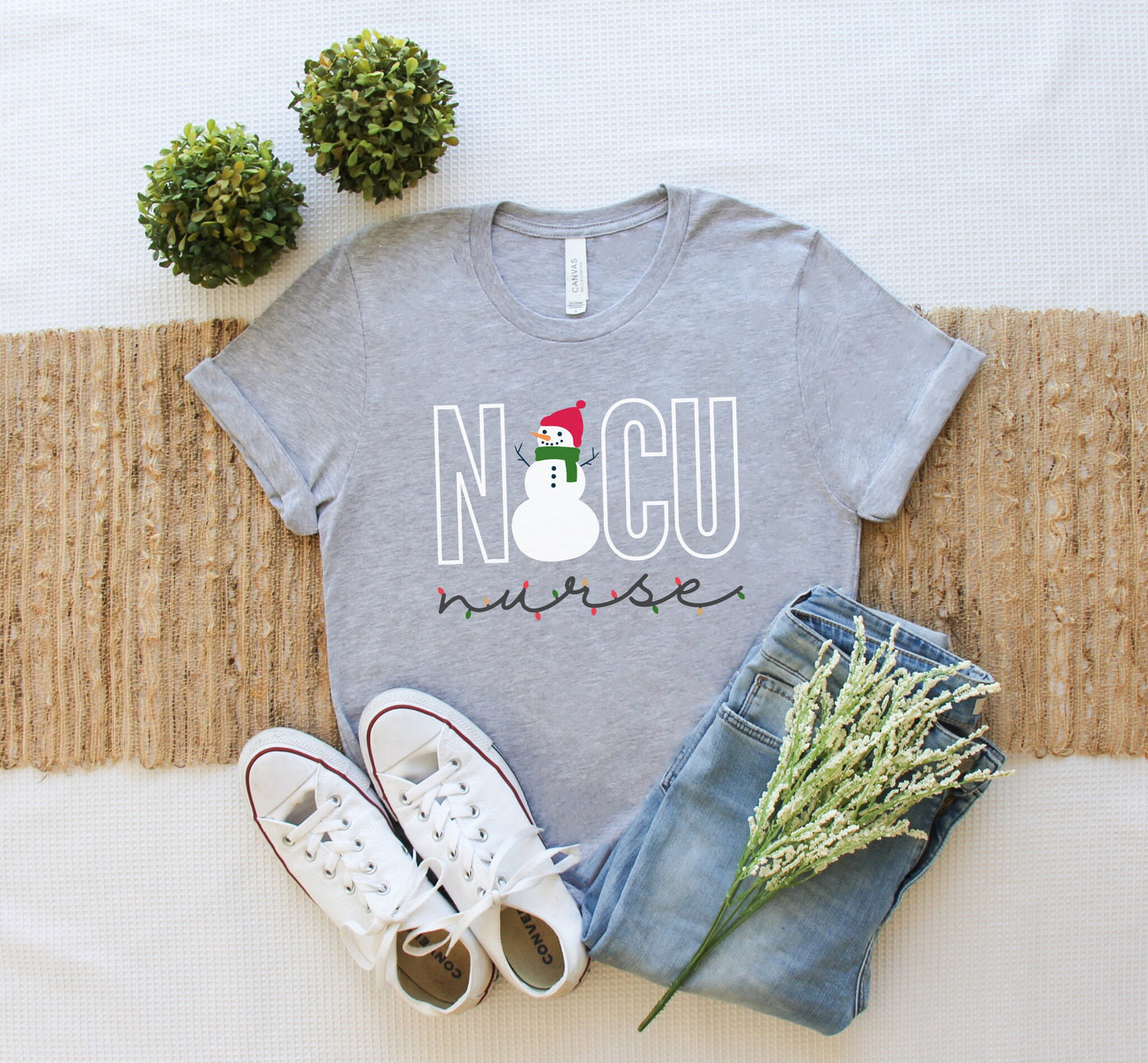 NICU Christmas Shirt, Neonatal Intensive Care Unit Nurse Tee, Neonatal ICU Nurse Shirt, Xmas Gift for NICU Nurse, Hospital Party Tshirt