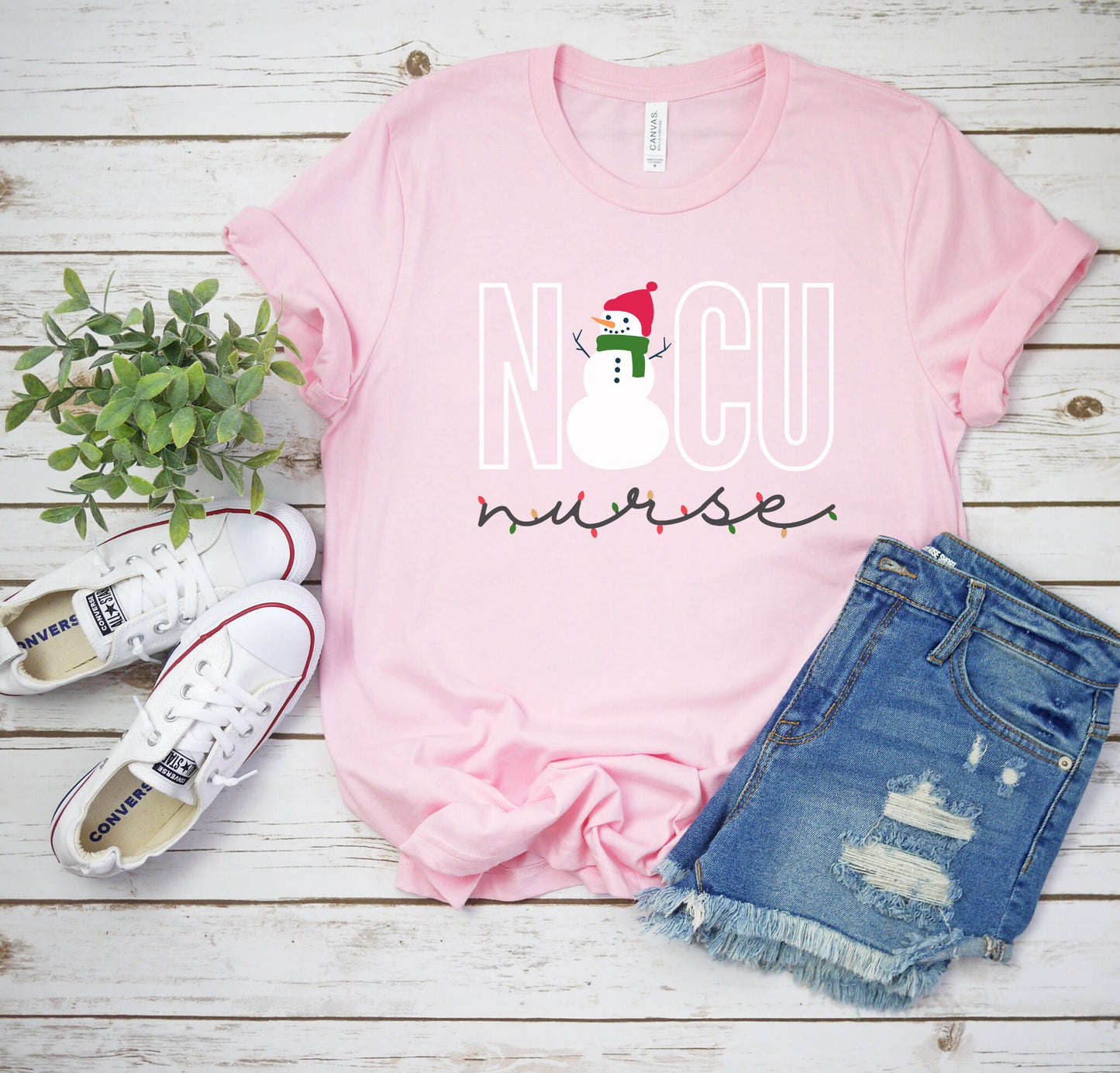 NICU Christmas Shirt, Neonatal Intensive Care Unit Nurse Tee, Neonatal ICU Nurse Shirt, Xmas Gift for NICU Nurse, Hospital Party Tshirt